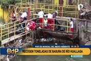 Campaña de limpieza: más de 300 voluntarios recogieron toneladas de basura del río Huallaga