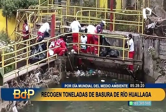 Campaña de limpieza: más de 300 voluntarios recogieron toneladas de basura del río Huallaga