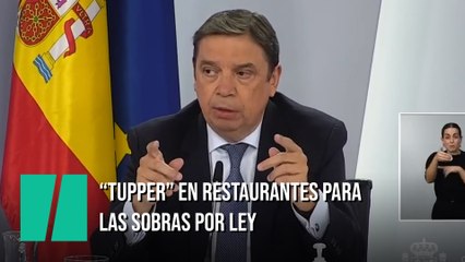 Luis Planas presenta la ley contra el desperdicio alimentario