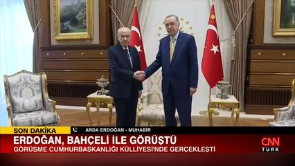 Cumhurbaşkanı Erdoğan, Devlet Bahçeli ile görüştü