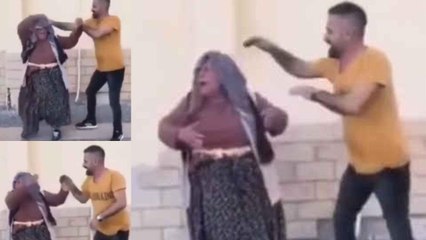 Pazarcı kadına eziyet etti, arkadaşı kaydetti