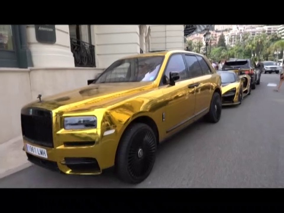 LES VOITURES EN OR  MONACO 2022 - lulu du jura