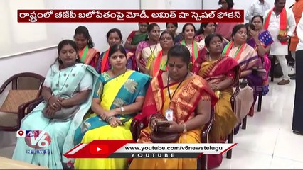 GHMC BJP Corporators Reach Delhi , Meeting With PM Modi _ Delhi _ V6 News