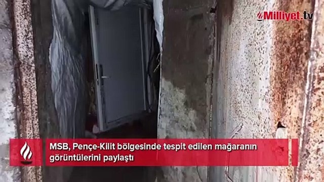 MSB, Pençe-Kilit bölgesinde tespit edilen mağaranın görüntülerini paylaştı