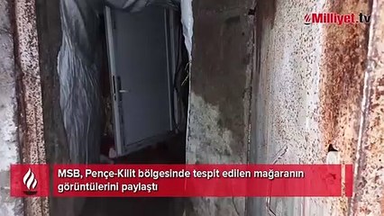 MSB, Pençe-Kilit bölgesinde tespit edilen mağaranın görüntülerini paylaştı