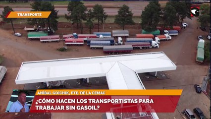 ¿Cómo hacen los transportistas para trabajar sin gasoil?