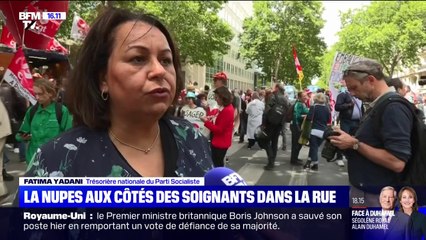 "L'hôpital ne va pas se rétablir à coup de rustines", fustige Fatima Yadani, trésorière nationale du PS