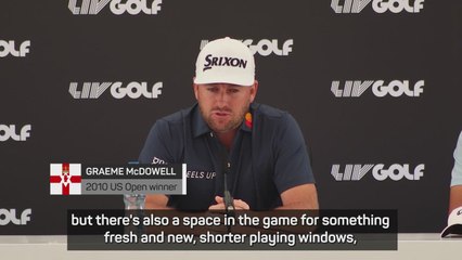 McDowell sees room in golf for 'fresh' LIV series