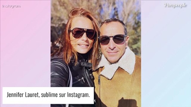 Ingrid Chauvin câline avec son compagnon Philippe Warrin à la piscine