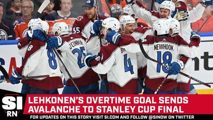 Lehkonen’s Overtime Goal Sends Avalanche to Stanley Cup Final
