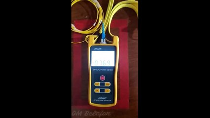 OPM, kalibrasi dan pengukuran redaman total kabel fiber optik