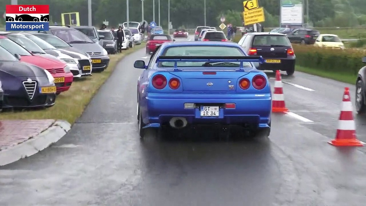 JDM Cars leaving Japfest 2022 - Chaser- Skyline GTR- Supra- Alto Works- RX7- Lancer Evo- Beat-
