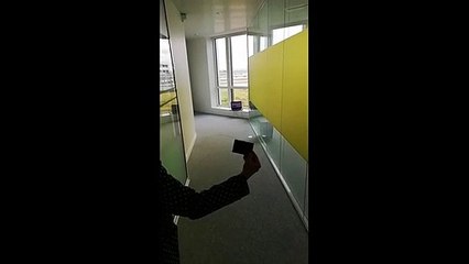 Ambient Backscatter experiment with businesscard size solar tag, indoor, 6th  floor