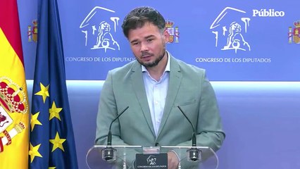 Vídeo | La irónica respuesta de Gabriel Rufián a una pregunta sobre el "problema" del castellano en Catalunya: "Como sabe, soy catalán y no le entiendo"