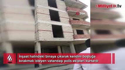 Horasan’da intihar etmek isteyen vatandaşı polis ekipleri kurtardı