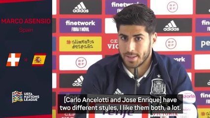 Asensio compares Ancelotti and Enrique