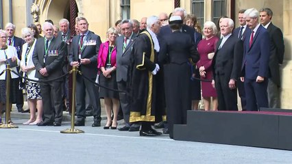 Princess Anne attends Falklands War commemoration