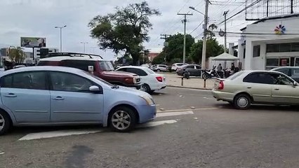 Los conductores intentaron desviar la protesta gremial infringiendo las normas de tráfico