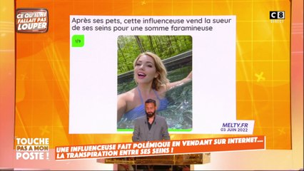 Une influenceuse fait polémique en vendant sur internet… la transpiration entre ses seins