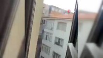 Polisten kaçan şüpheli çatıdan inmeye çalışırken beton zemine çakıldı