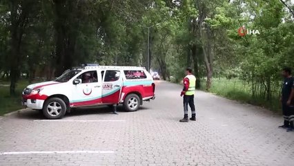 UMKE ekiplerinden gerçeği aratmayan tatbikat