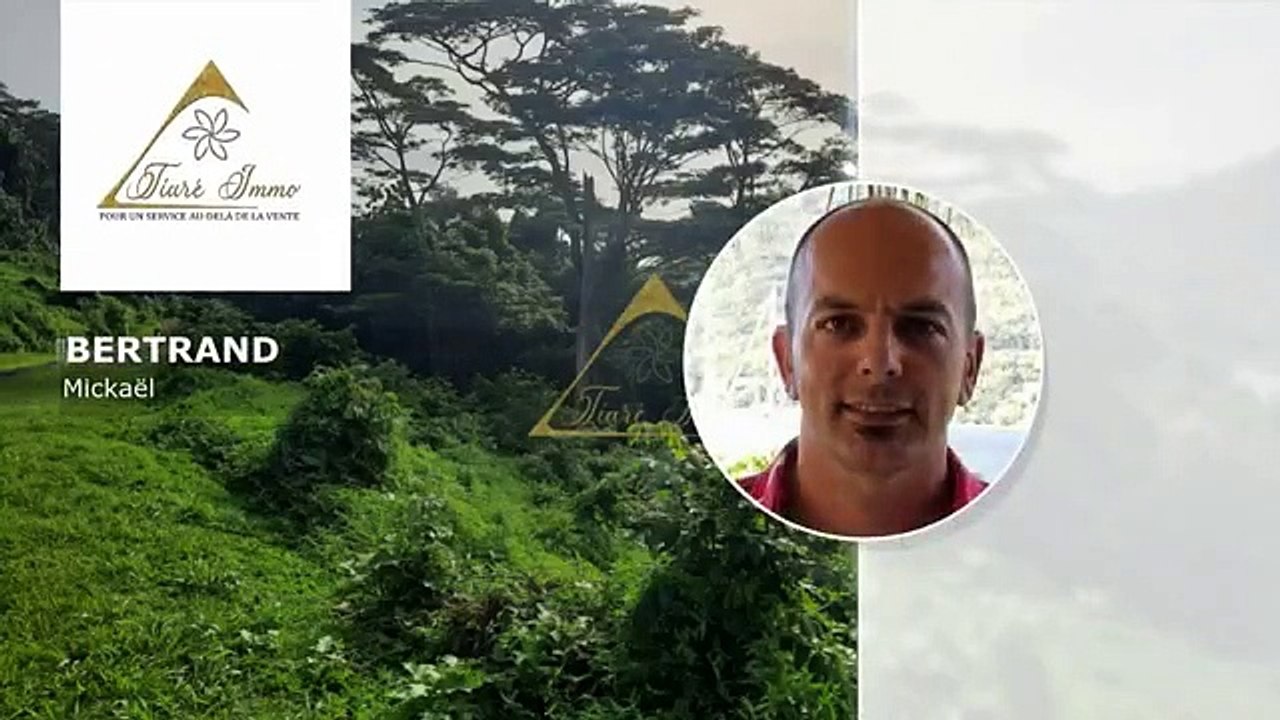 Terrain en vente vue lagon 19600000 CFP à Moorea