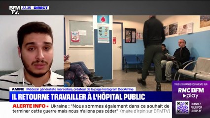 Amine, médecin généraliste marseillais, retourne travailler à l'hôpital public pour lui venir en aide