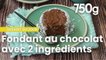 Vidéo de la recette du fondant au chocolat avec 2 ingrédients - 750g