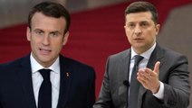 Fransa ile Ukrayna arasında ipler gerildi! Zelenski'den Macron'un 