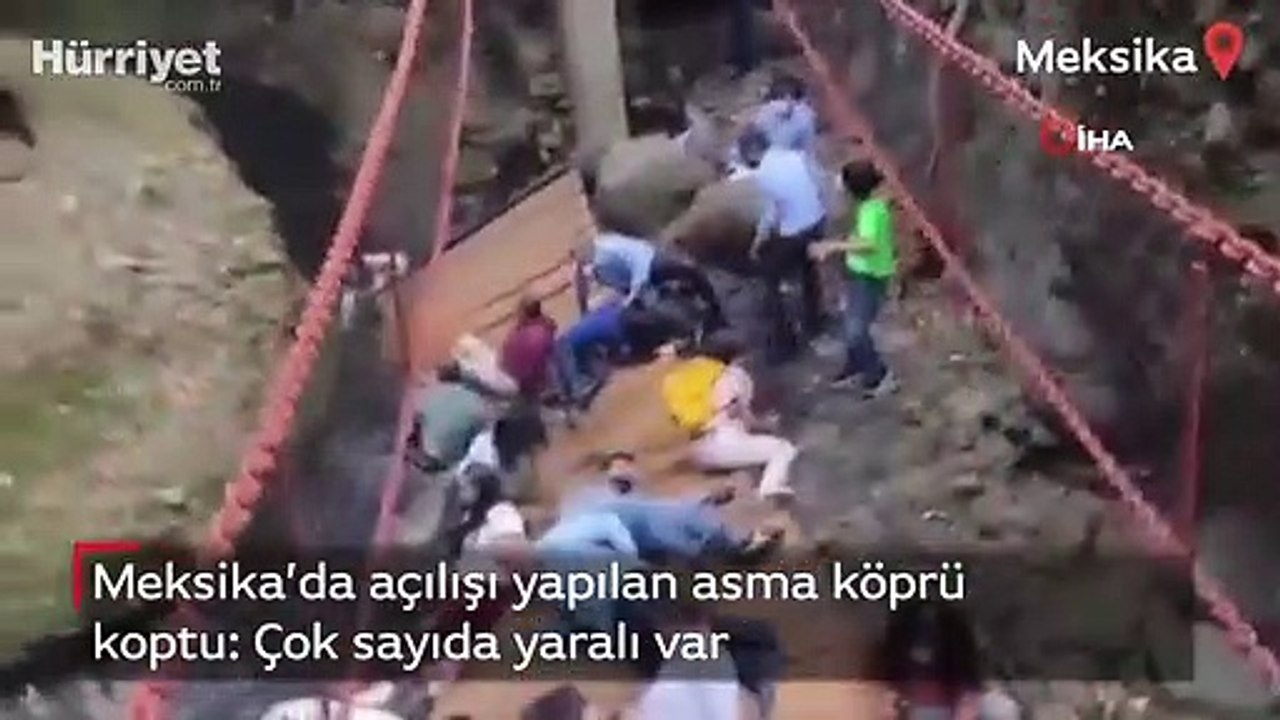 Meksika’da açılışı yapılan asma köprü koptu