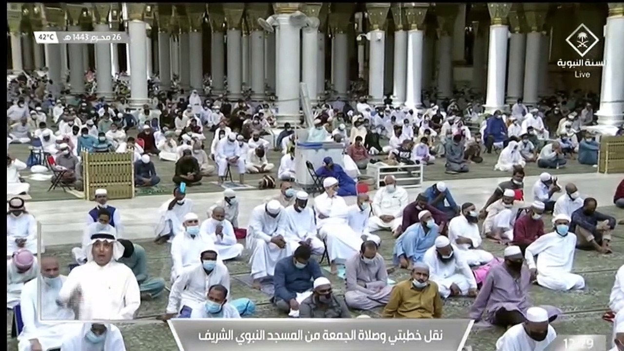 خطبتي وصلاة الجمعة من المسجد النبوي بالمدينة المنورة - 14430126هـ