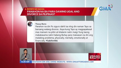 Panahon na ba para gawing ligal ang divorce sa Pilipinas? | UB
