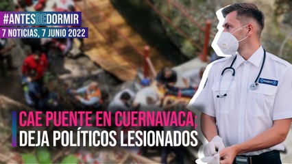 Puente en Cuernavaca se derrumba, resultan heridos alcalde y su esposa