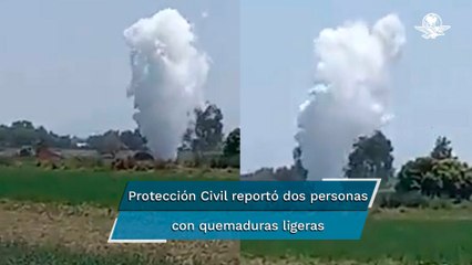 Reportan fuga de gas en toma clandestina en Nextlalpan