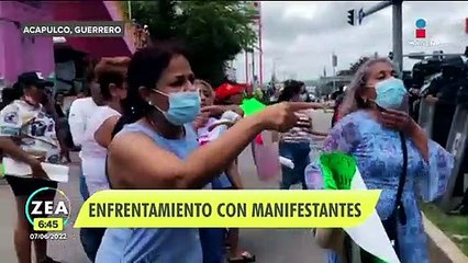 Desaparición de luchador causa enfrentamiento entre manifestantes y policías