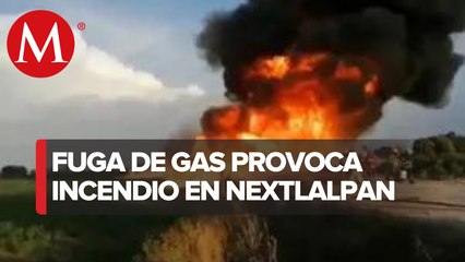 Reportan fuga de gas en toma clandestina en Estado de México