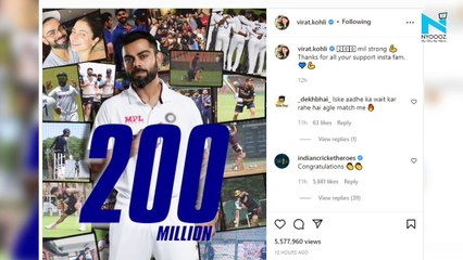 Virat Kohli becomes 1st Indian to reach 200 Million followers on Instagram