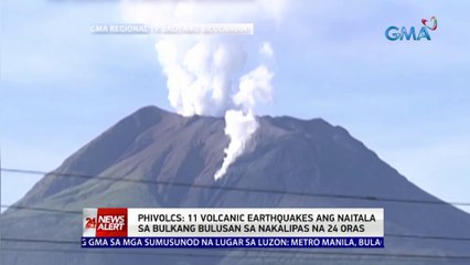 Tải video: PHIVOLCS: 11 volcanic earthquakes ang naitala sa Bulkang Bulusan sa nakalipas na 24 oras | 24 Oras News Alert