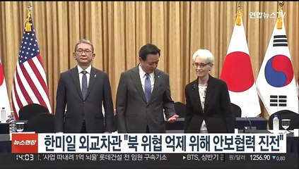 한미일 외교차관 "북 위협 억제 위해 안보협력 진전"