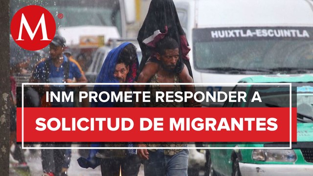 Caravana migrante avanzó 12 kilómetros en Chiapas durante la madrugada