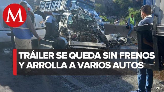 Tráiler provoca accidente en carretera León- Aguascalientes; hay cuatro muertos