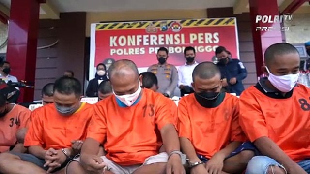 Operasi Pekat Semeru, Polres Probolinggo Amankan 32 Tersangka