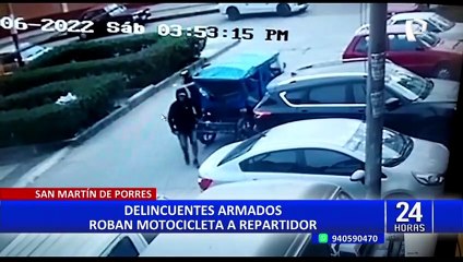 SMP: repartidor asaltado pide ayuda para recuperar su moto