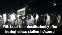 WB: Local train derails shortly after leaving Railway Station in Asansol