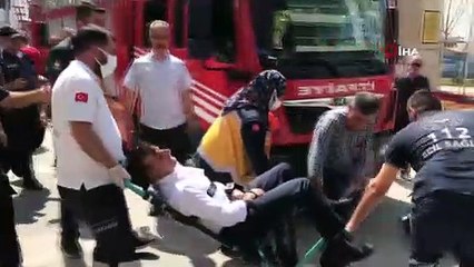 Benzini önce içti ardından üzerine dökerek kendini yakmaya kalkıştı: O anlar anbean kamerada