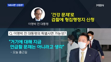 [MBN 프레스룸] 'MB 사면' 신중론?