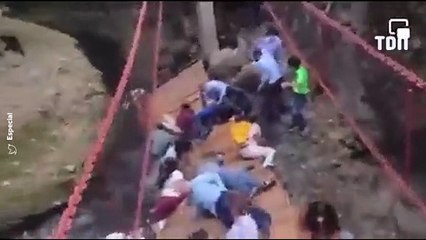 Un pont suspendu s’effondre pendant son inauguration au Mexique