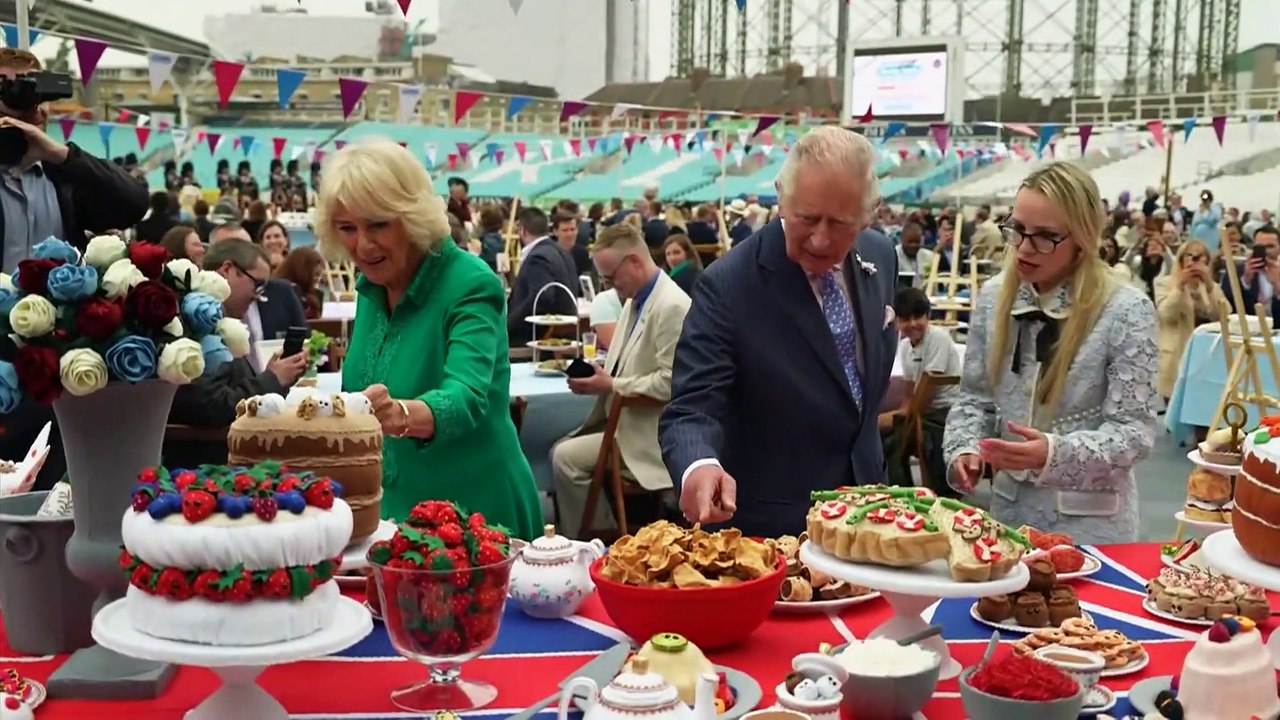 Jubiläumslunch mit Torte: Stargäste waren Prinz Charles und Camilla