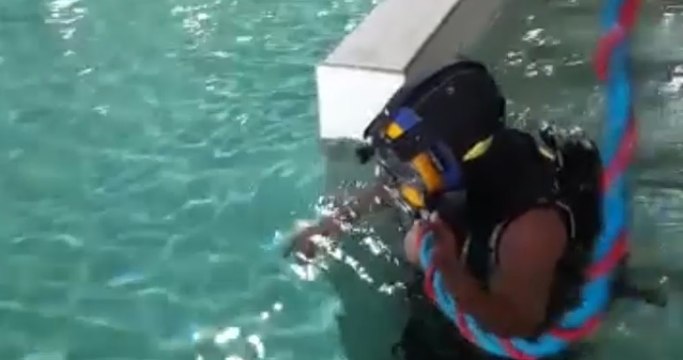 Montegrotto Terme (PD) - Addestramento sommozzatori dei Vigili del Fuoco (08.06.22)