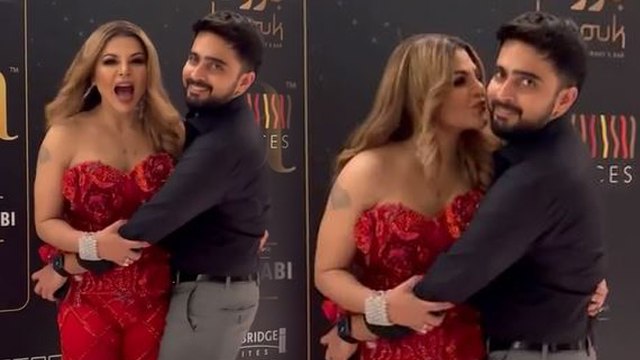 IIFA 2022 :Rakhi Sawant Boyfriend Adil Kiss Video Viral । Boldsky । *Entertainment